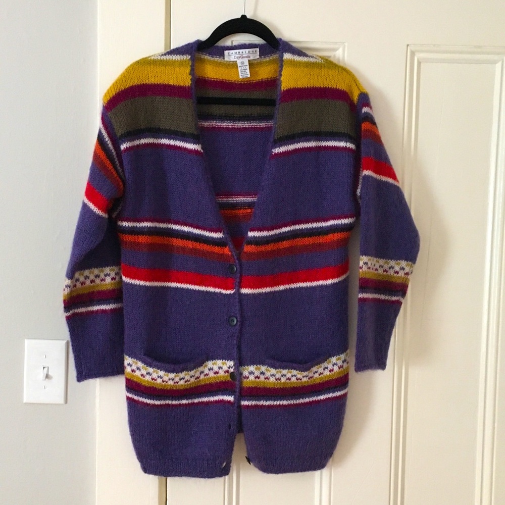 Cambridge Dry Goods Mohair Cardigan Size M